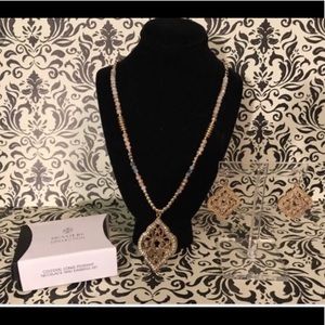 Celestial Pendant Set of Necklace and Earrings